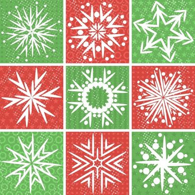 decorative snowflakes templates classical flat symmetry shapes
