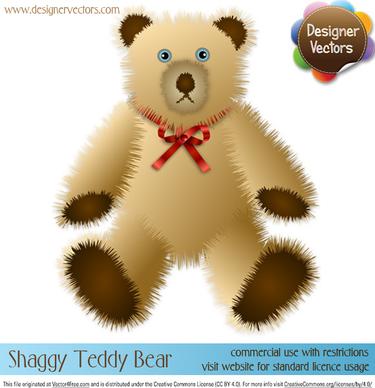 shaggy teddy bear