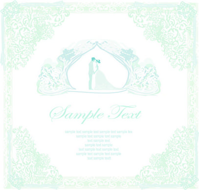 shallow color wedding backgrounds art vector