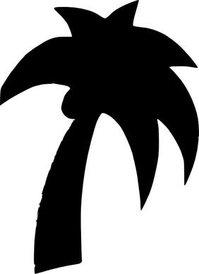 Shapes Palm Tree clip art