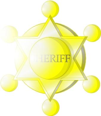 Sheriff Star clip art