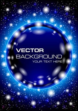 shining blue background free vector