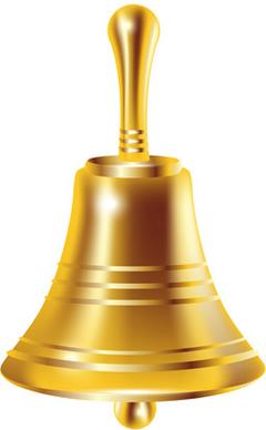 shining gold bell iocn vecto