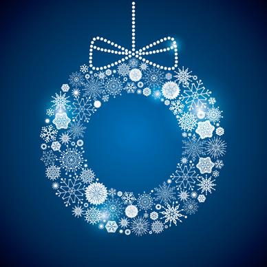 shining snowflakes ornaments design vector graphics