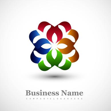 shiny colorful business icon stylized symbol vector design