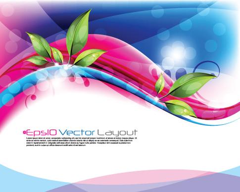 shiny colorful wave backgrounds art vector
