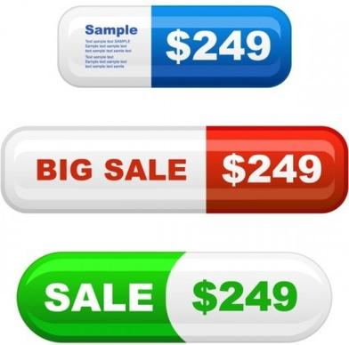 shiny commodity prices button web vector