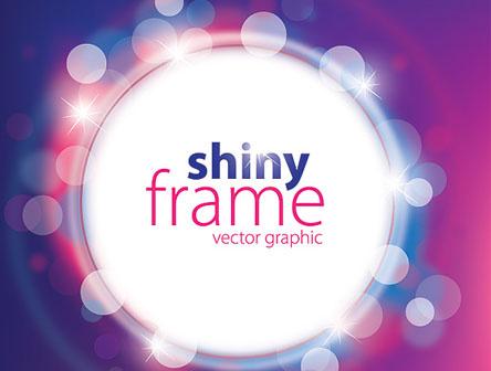 shiny frame vector graphic