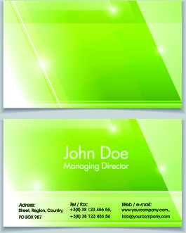 shiny modern business cards vector