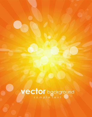 shiny orange abstract vector background