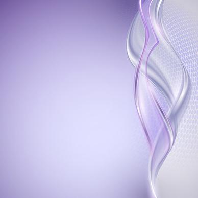 shiny purple wave abstract background vector