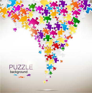 shiny puzzle background vector
