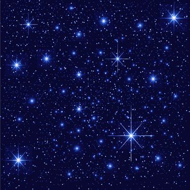 shiny sky with stars design vector background