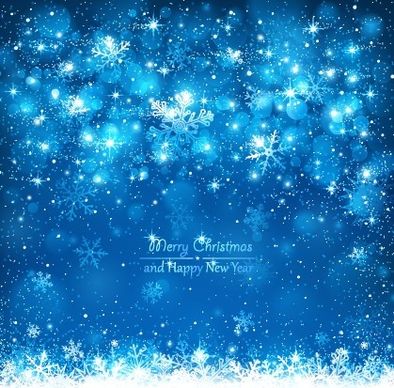 shiny snowflake new year background vector