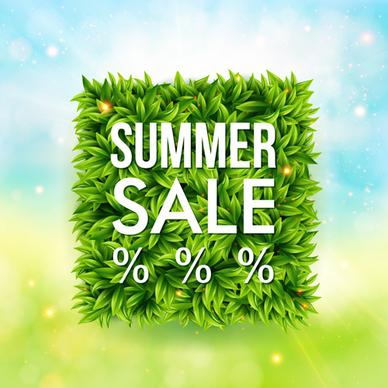 shiny summer sale background vector