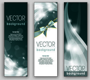 shiny vertical banner vector