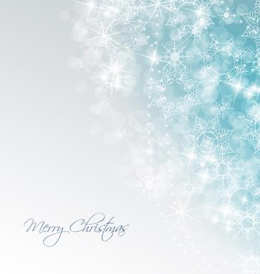 shiny xmas winter snowflake background vector