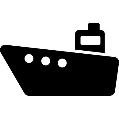 ship sign icon flat silhouette geometric outline