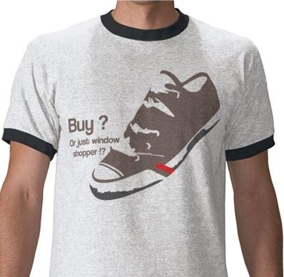 Shoe Funny T Shirt Vector
