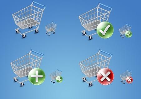 Shop Cart Icons icons pack