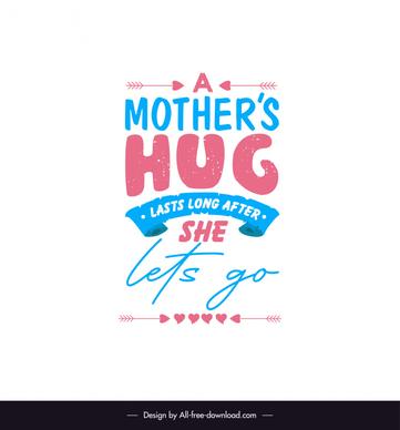 short and sweet mother day quotes poster template retro texts ribbon hearts arrow decor