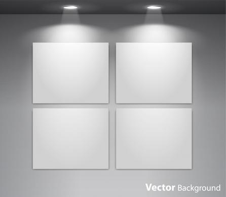 showing the effect of lighting showrooms vector