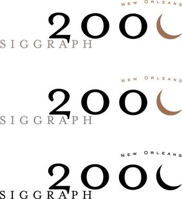 Siggraph 2000 logos