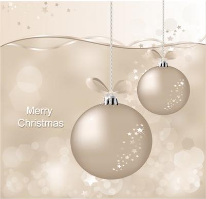 christmas background shiny hanging bauble elegant monochrome