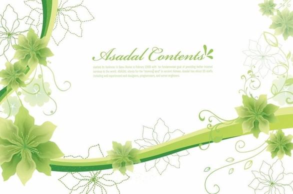 Simple and Elegant Floral Background Vector Graphics