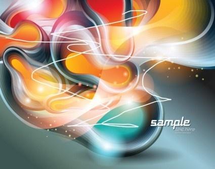 simple colorful abstract vector