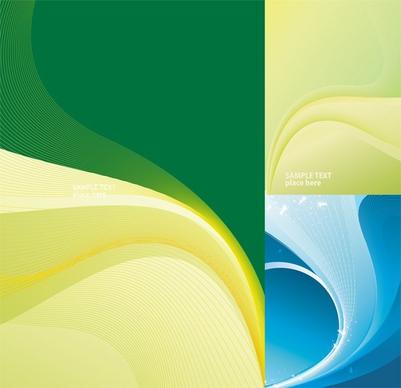 abstract background templates dynamic colored curves ornament