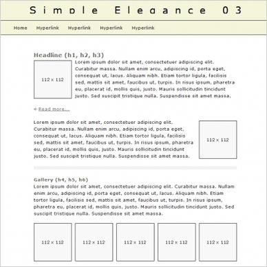 Simple Elegance 03 Template