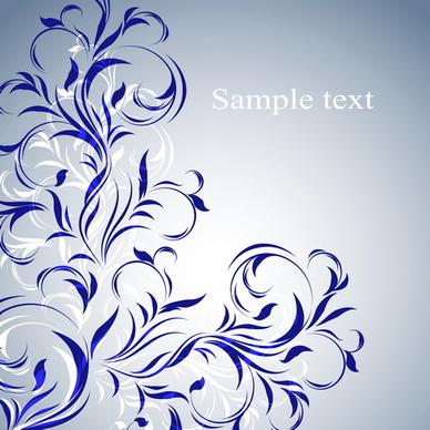 simple floral decorative pattern vector background