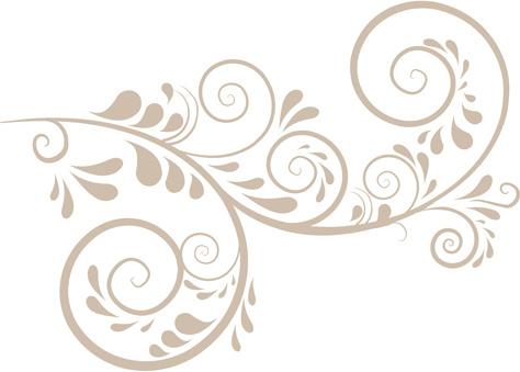 simple floral ornament background vector