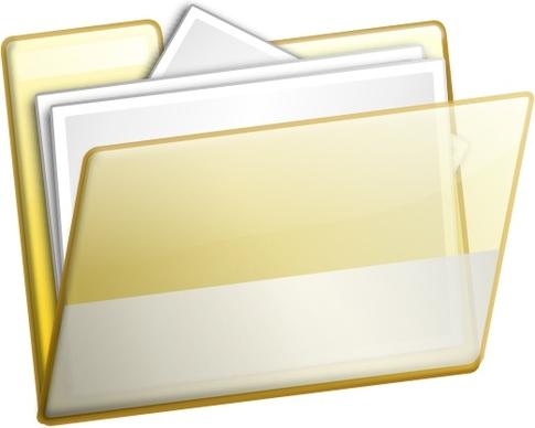 Simple Folder Documents clip art