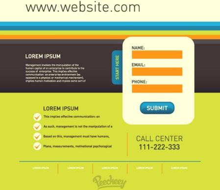 simple landing page template