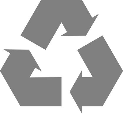 Simple Recycle Icon Arrows clip art