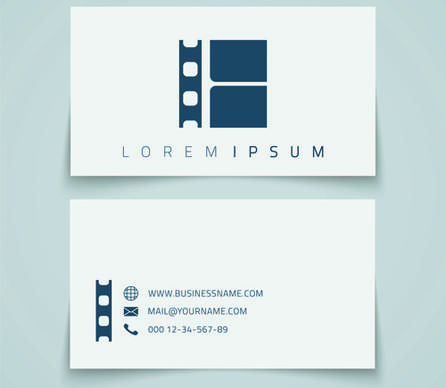 simple styles business cards vectors