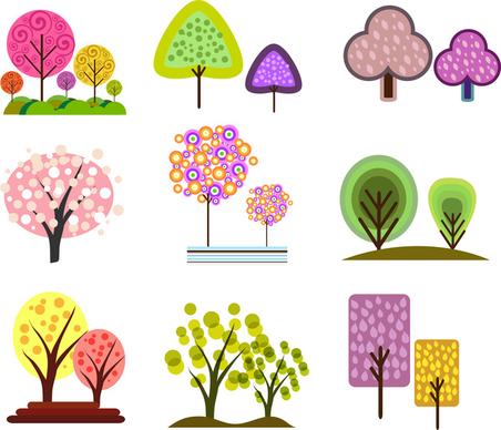 simple tree design element collection
