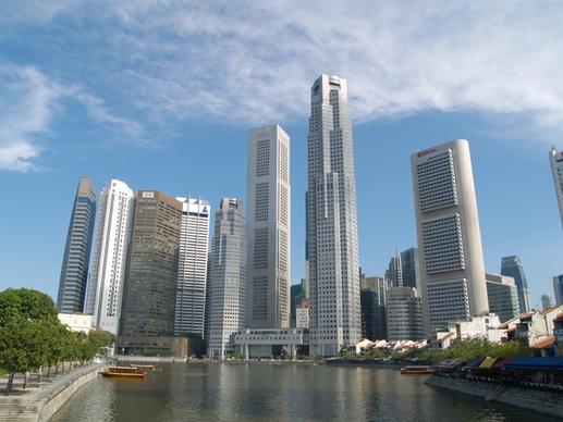 singapore skyline skyscrapers