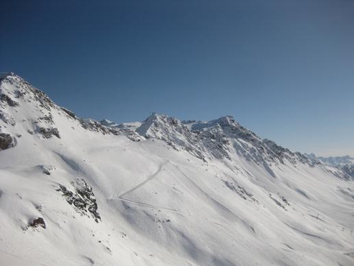 skiing outdoor high mountain