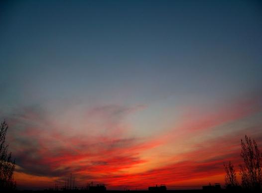 sky evening sky sunset