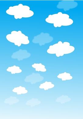 Sky With Clouds clip art