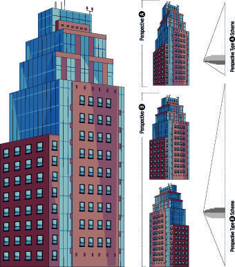 skyscraper design scheme vector set