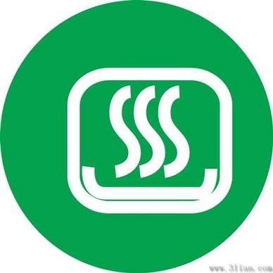 small green icon vector