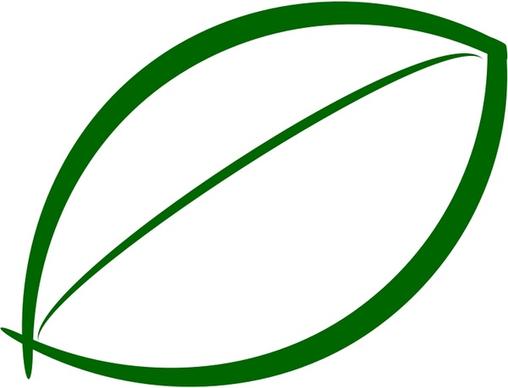 Small Green Leaf Icon