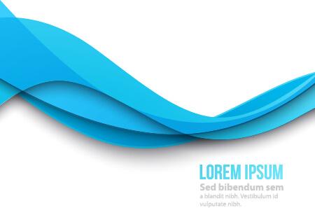 smooth and colorful wave background vector