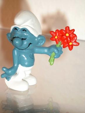 smurf fig bouquet