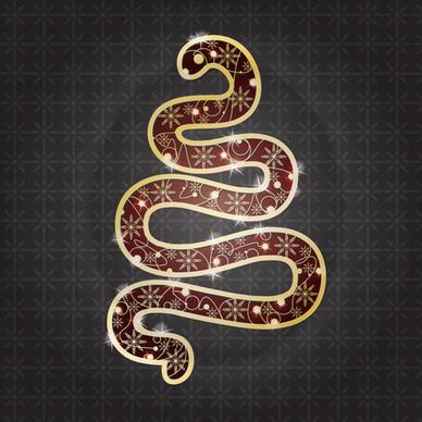 snake13 christmas design vector graphics