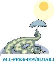 Snake with Umbrella